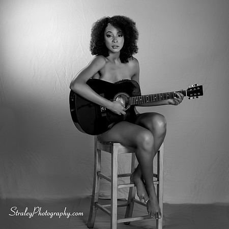 Christel LaGuerre - guitar - 2016 11 17 - 0062-Edit BnW-4